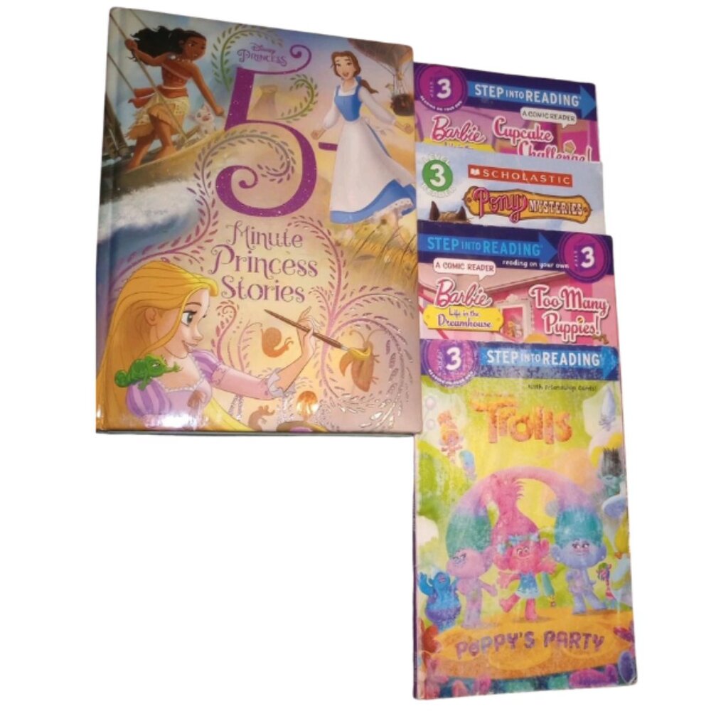 Girls Book Bundle Ages 2-10 Lot of 5